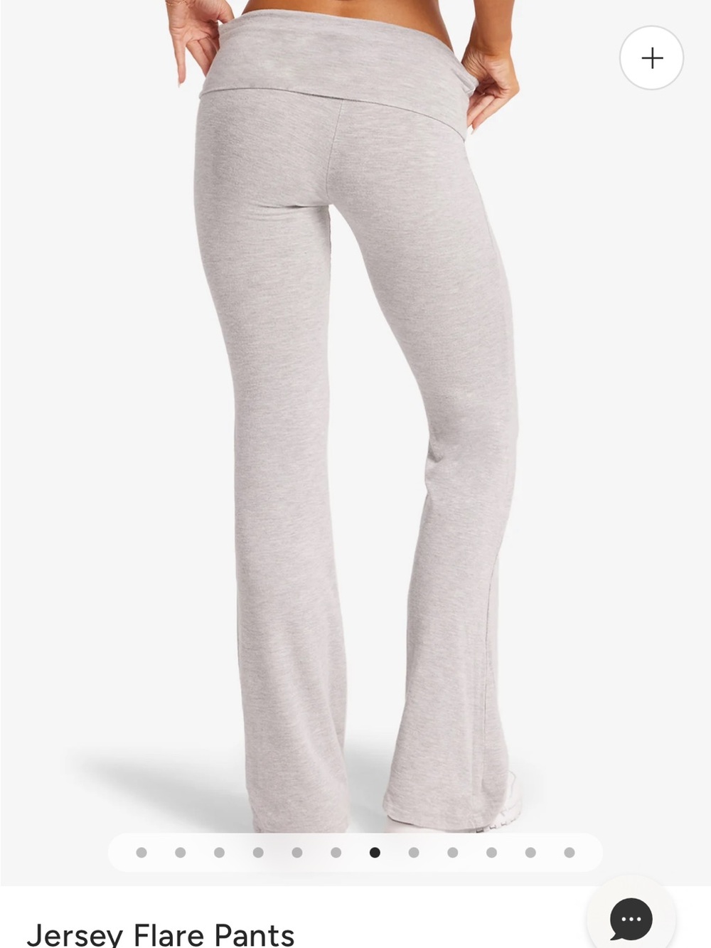 Light Gray Jersey Flare Pants - Picture 8 of 8